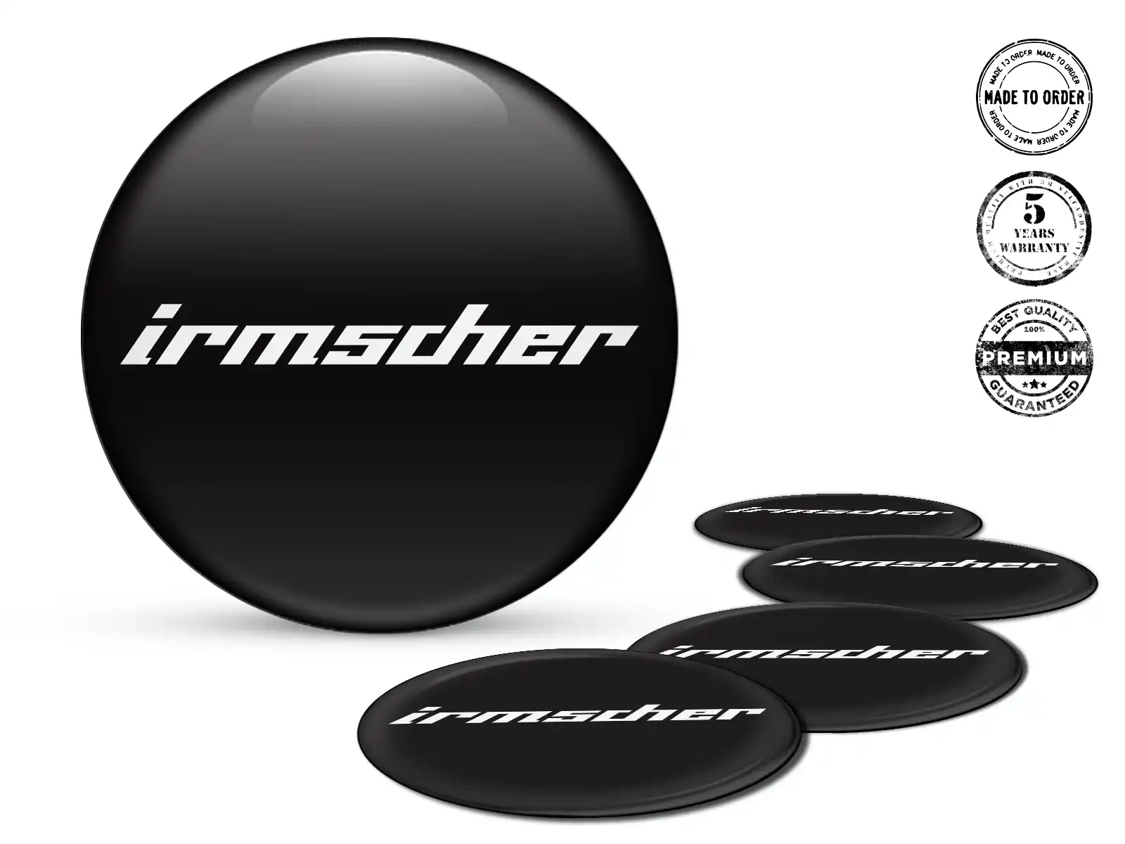 Irmscher Pegatinas Bombadas Edición Calcomanías Estilo de Silicona